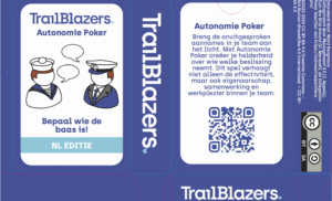 The design of the box for the Autonomy poker game cards